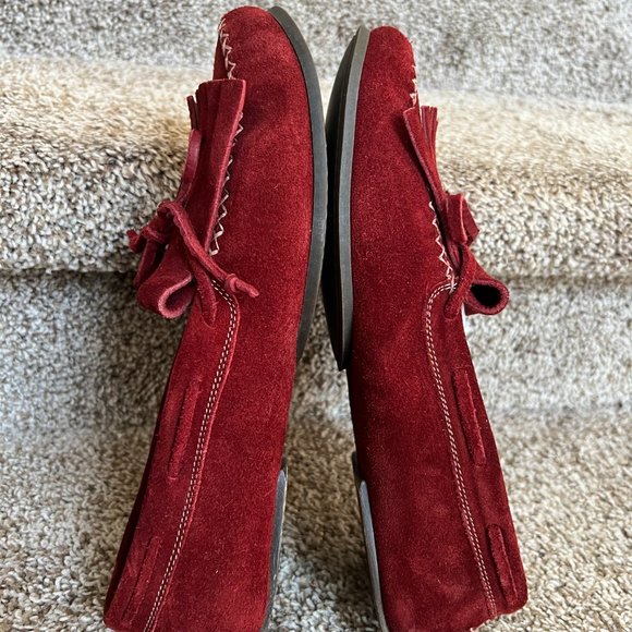 Bottega Veneta Men\'s Burgundy Leather Loafers main image 9